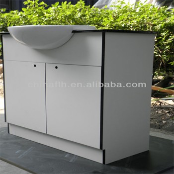 China Factory Compact Laminate Hpl Plastic Kitchen Cabinet With Washbasin